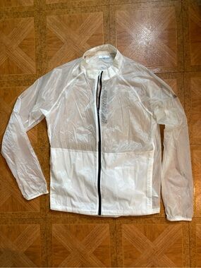 Columbia Montrail White Running Lightweight Base Windbreaker Jacket Sz M